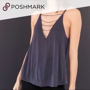 Urban outfitters Navy Tank top